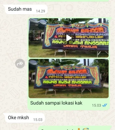 Pengiriman Papan Bunga Jebed Utara Taman